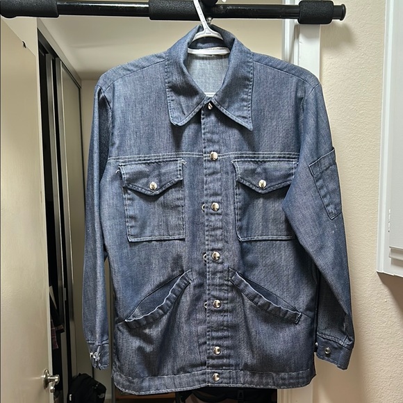Vintage 1970’s Champion Spark Plugs Denim shirt